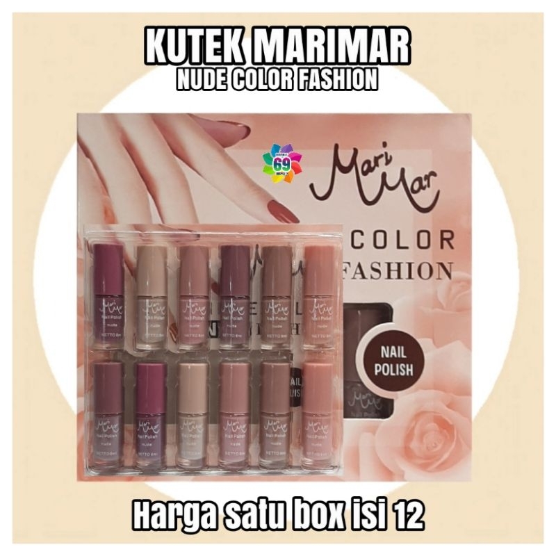 Jual KUTEK MARIMAR NUDE COLOR FASHION ISI 12 Harga Box Shopee Indonesia