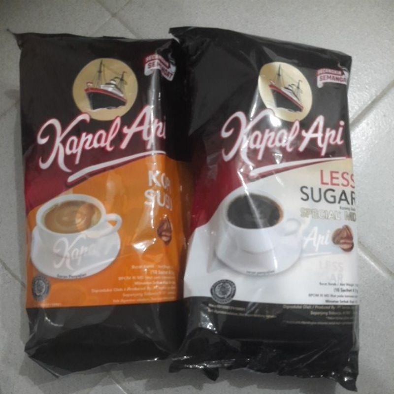 Jual Kapal Api Kopi Susu Special Mix Less Sugar Isi Sachet