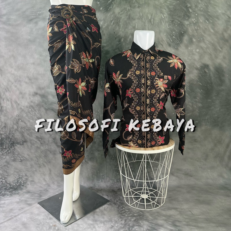 Jual FILOSOFIKEBAYA ROK LILIT BATIK COUPLE BATIK LENGAN PANJANG