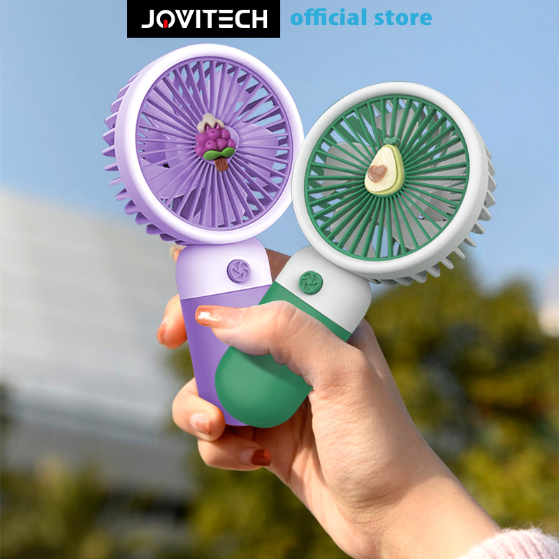 Jual Jovitech Kipas Angin Mini Portable Cute Fan Genggam Led Rgb F