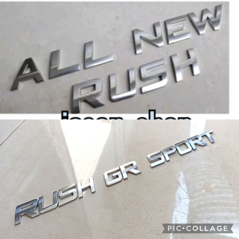 Jual Emblem Kap Mesin Hood Emblem ALL NEW RUSH Atau RUSH GR SPORT