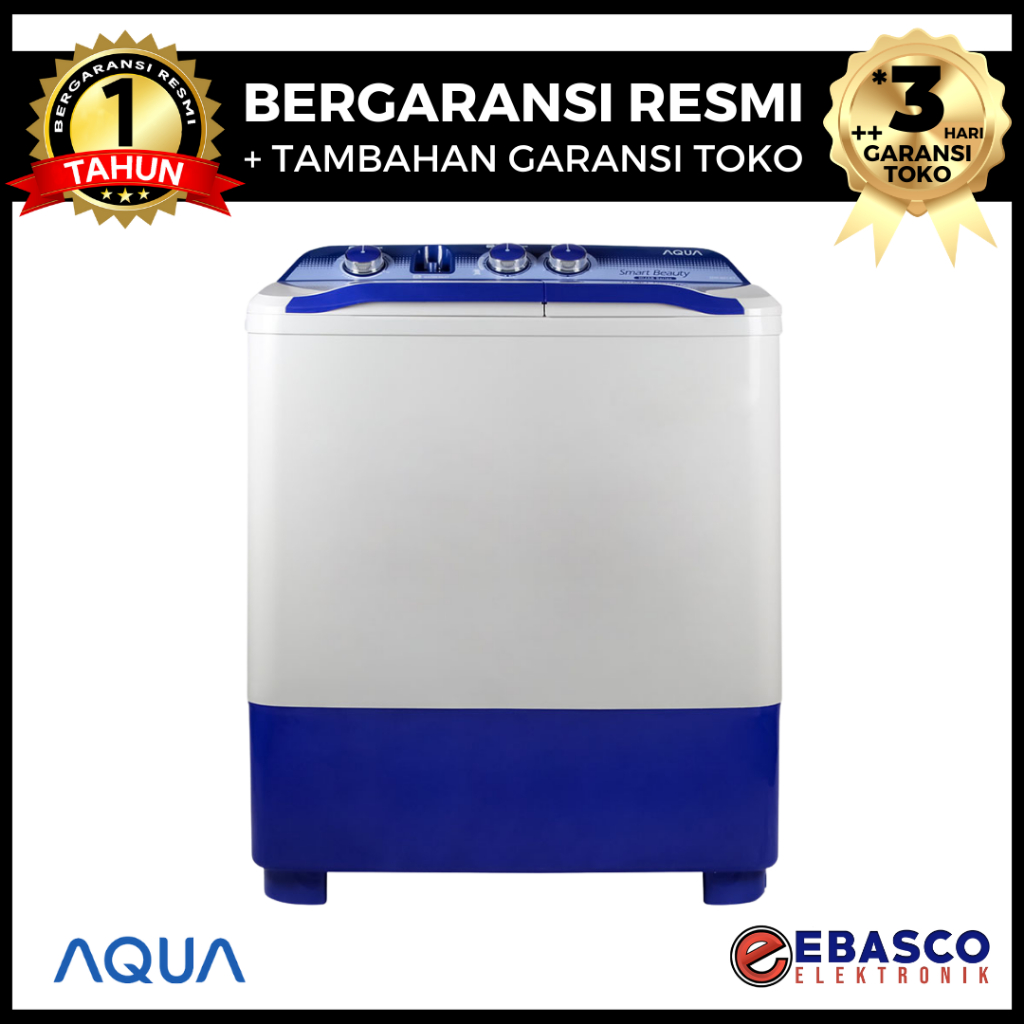 Jual AQUA MESIN CUCI 1 TABUNG TOP LOADING QW 881 XT Kapasitas 8 Kg