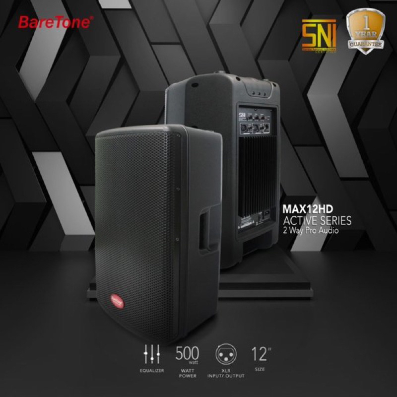 Jual Speaker Aktif Baretone MAX 12 HD Original 12 Inch BARETONE MAX12HD