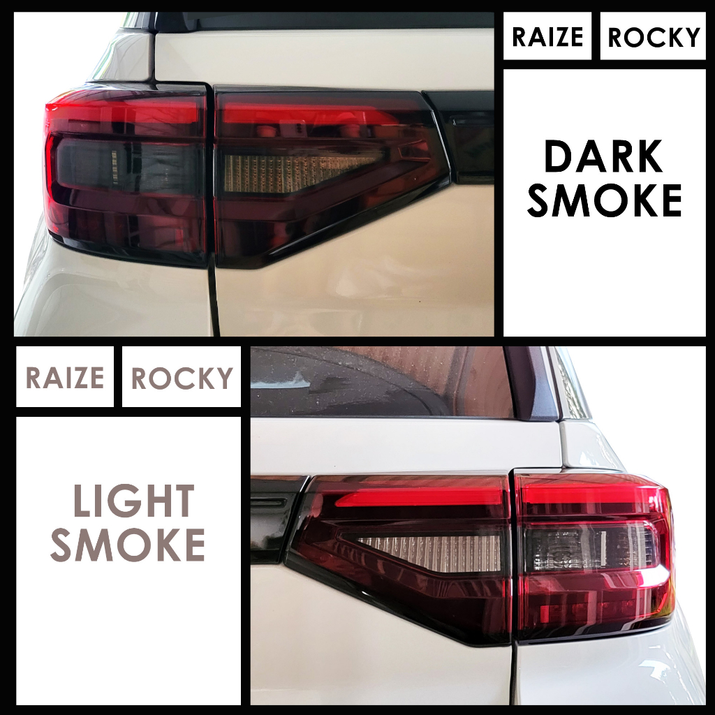 Jual Sticker Smoke Lampu Sein Belakang Stiker Tail Light Toyota RAIZE