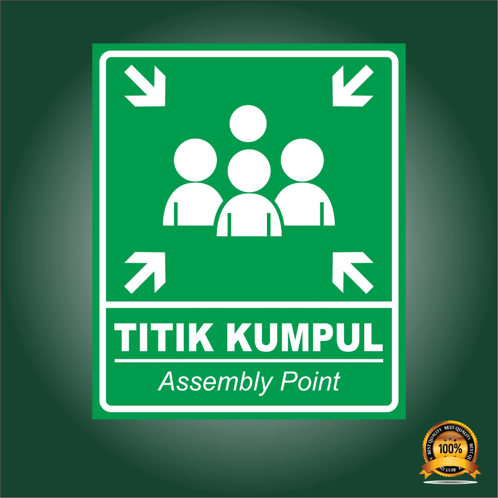 Jual Stiker Titik Kumpul Asembly Point Shopee Indonesia