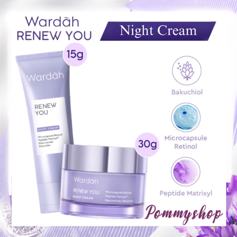 Jual Wardah Renew You Anti Aging Night Cream G G Shopee Indonesia