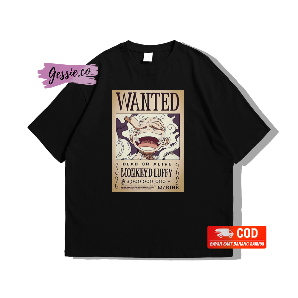 Jual Gessie Kaos Baju Anime Bouty One Piece Poster Wanted Luffy Zoro