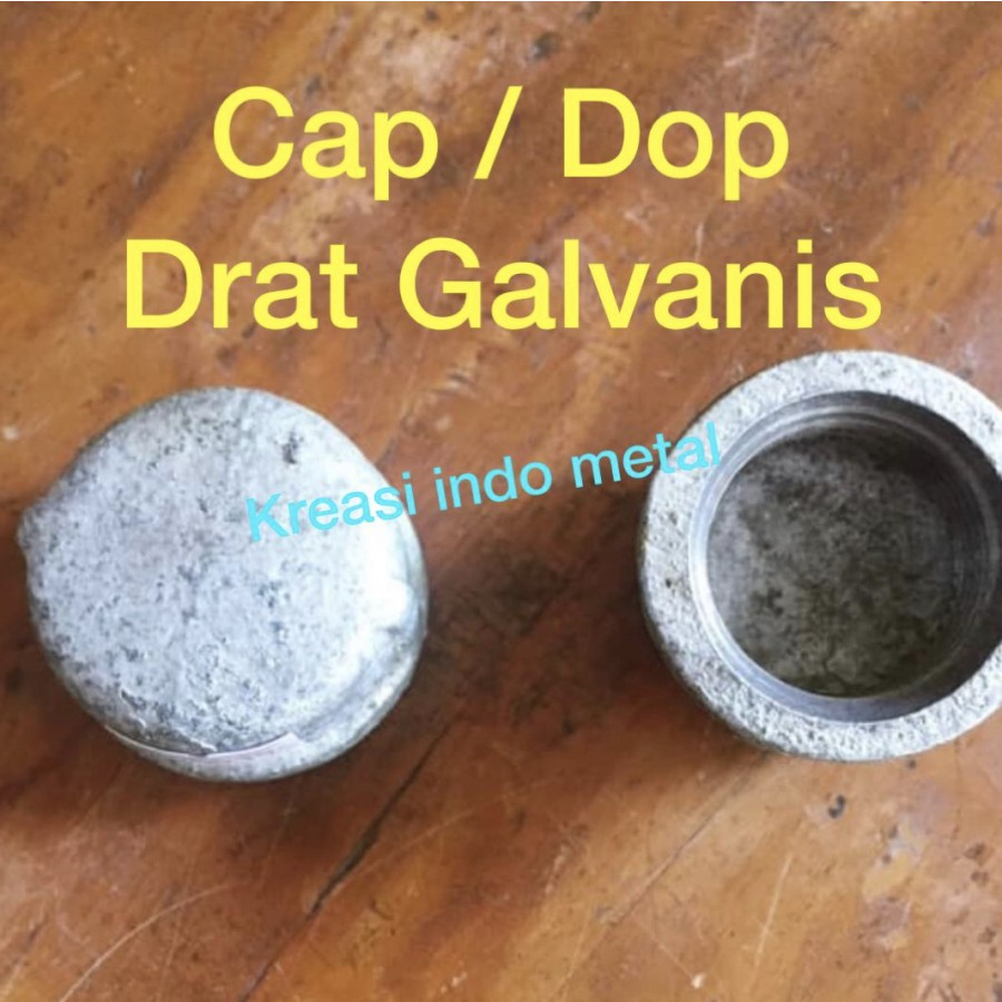 Jual Dop Cap Drat Galvanis Tutup Pipa Inch Screw Dalam