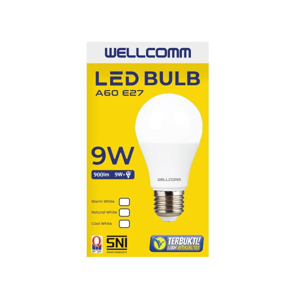 Jual Lampu Bohlam LED 9 Watt Original Wellcomm NEW PRODUK Shopee