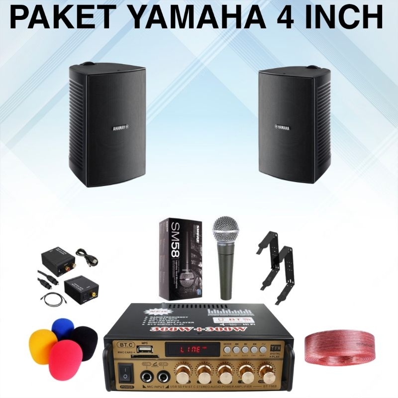 Jual PAKET SOUND SYSTEM YAMAHA 4 INCH PAKET KARAOKE YAMAHA BISA CAFE