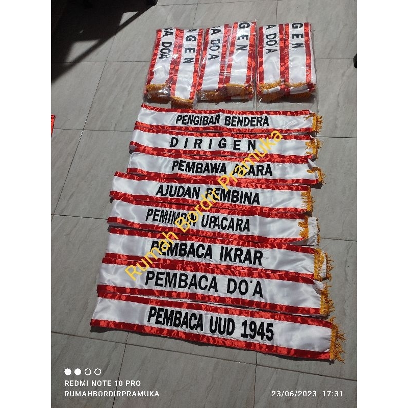 Jual SELENDANG UPACARA SELEMPANG UPACARA SELENDANG PETUGAS UPACARA