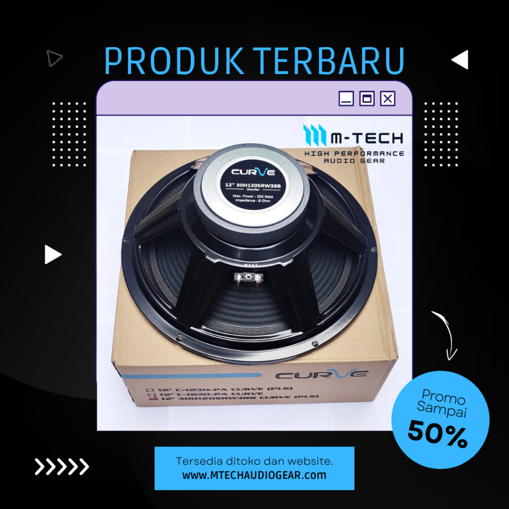 Jual Speaker Curve Inch Woofer H Srw Pls Shopee Indonesia