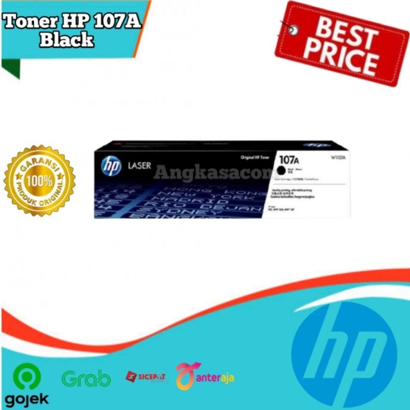 Jual Toner HP 107A Black Original LaserJet Cartridge W1107A Shopee