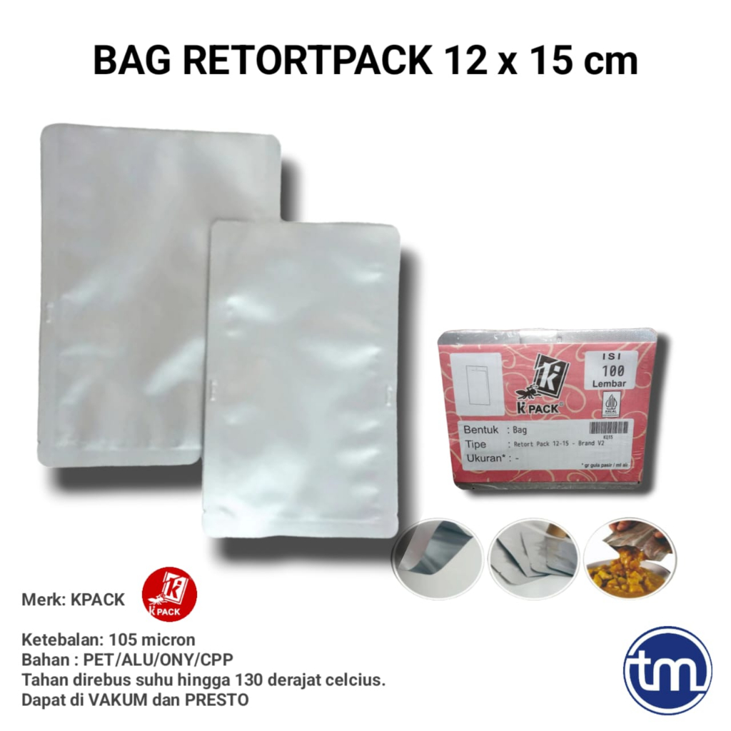 Jual KEMASAN BAG RETORT PACK 12X15 CM Shopee Indonesia