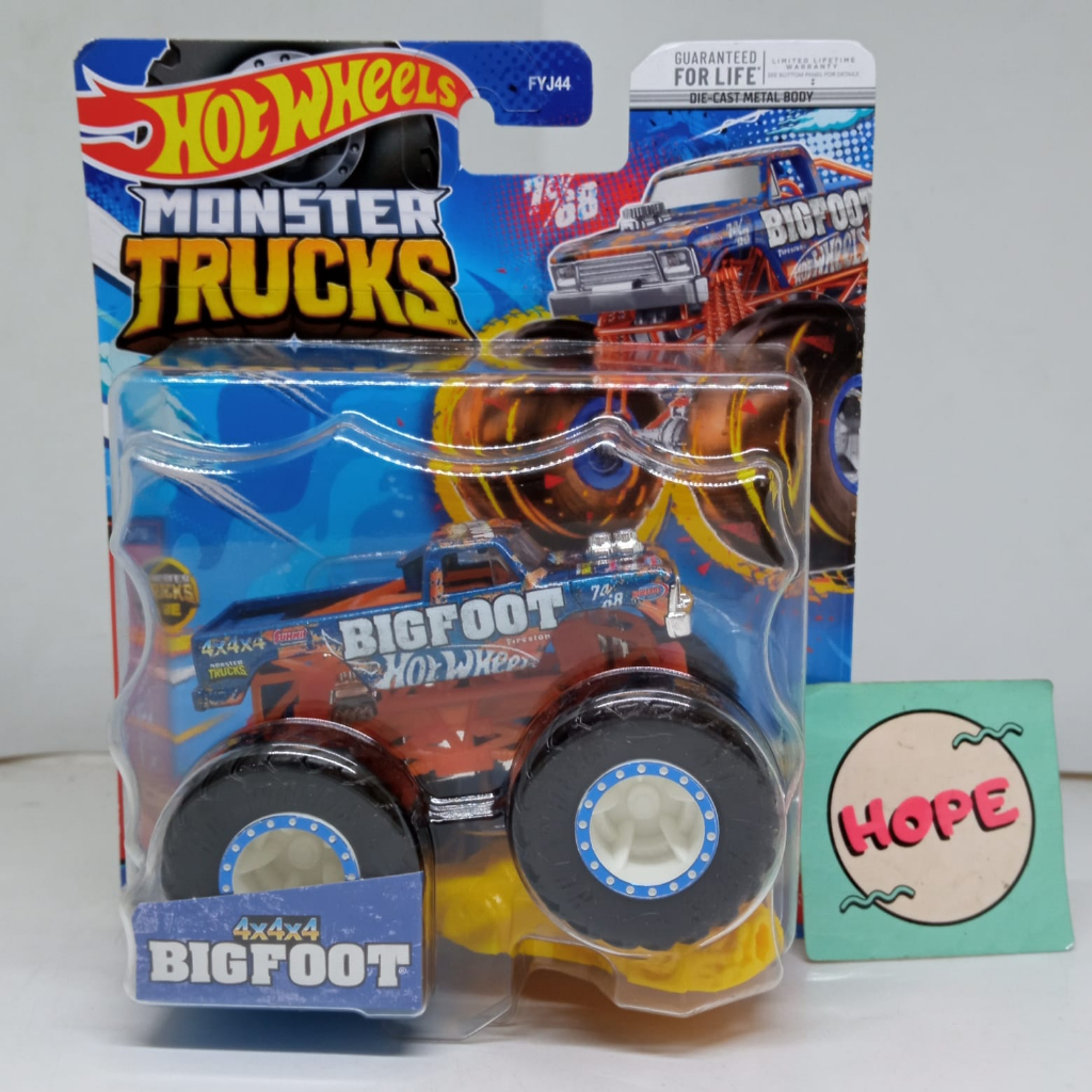 Jual Hot Wheels Monster Trucks 2023 Skala 64 4x4x4 Bigfoot Original