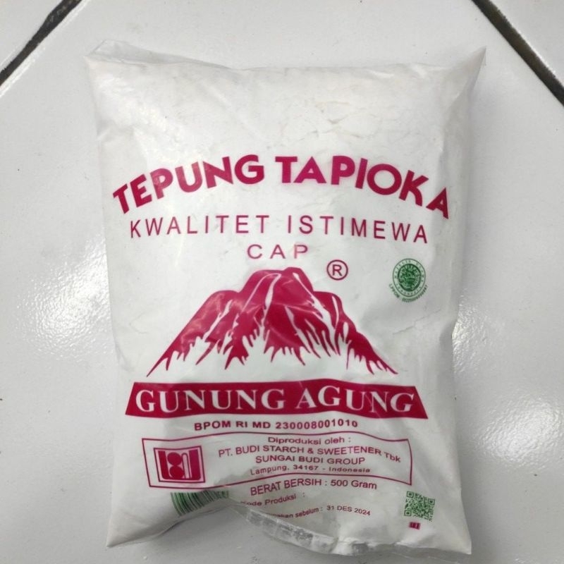 Jual TEPUNG TAPIOKA GUNUNG AGUNG 500gr Shopee Indonesia