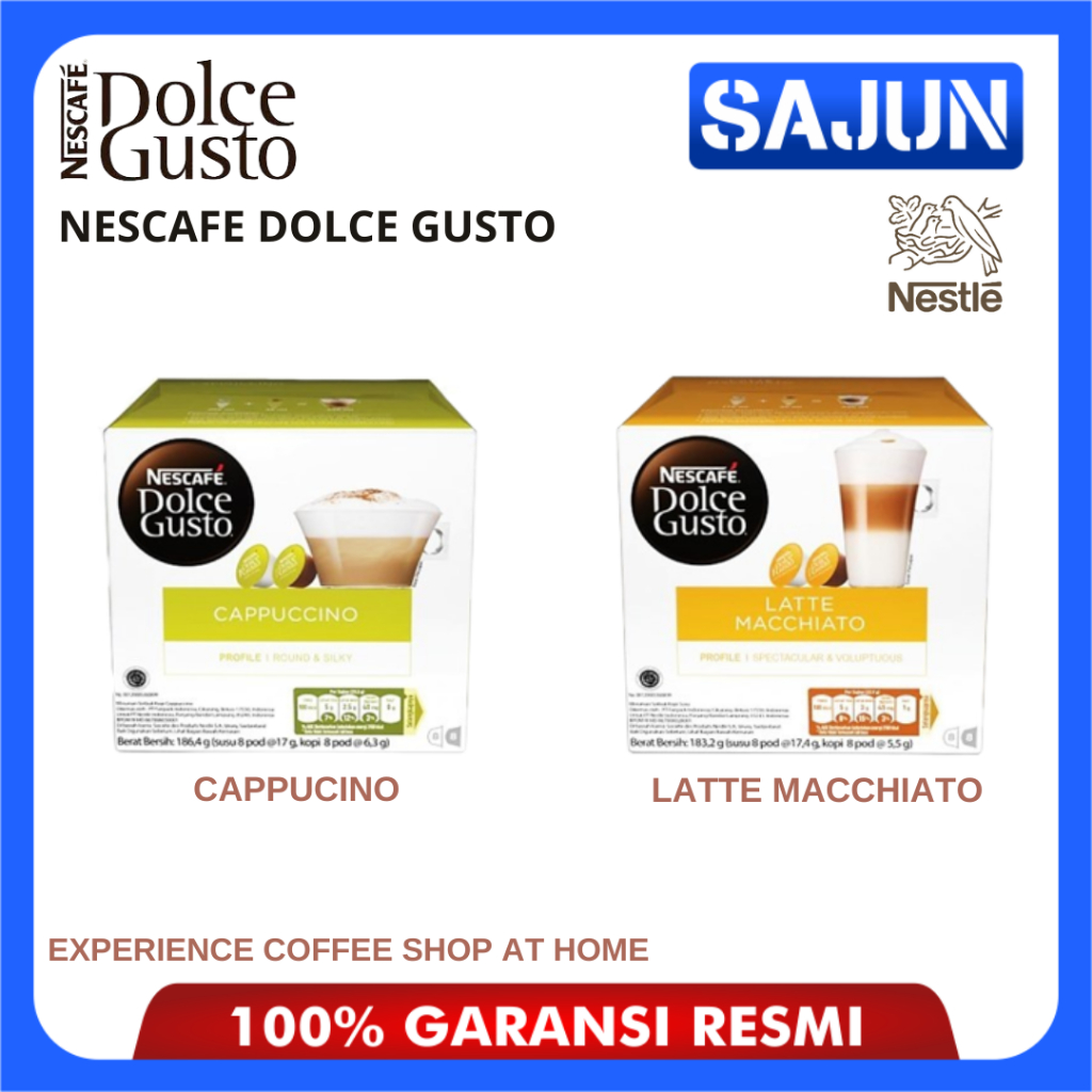 Jual Nescafe Dolce Gusto Capsule Coffee NDG Original All Varian 1 Box