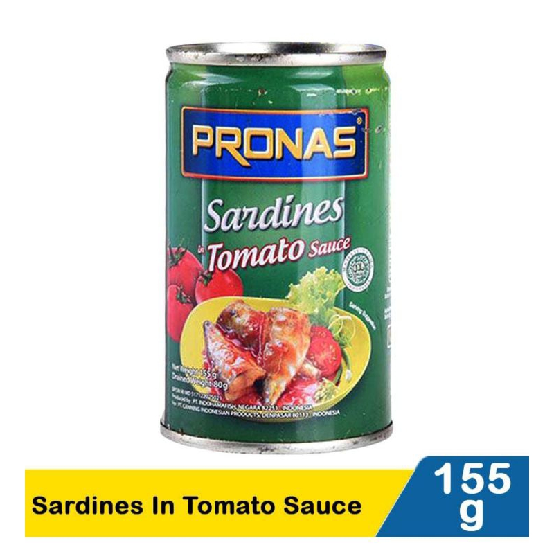 Jual Pronas Sardines In Tomato Sause Gr Shopee Indonesia