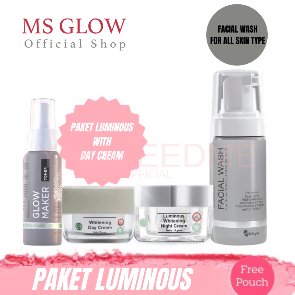 Jual Ms Glow Paket Wajah Free Pouch Totebag Berkode Utuh Shopee