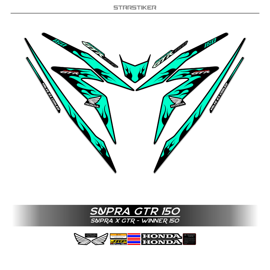 Jual Striping Supra Gtr Mtf Api Tribal Fire Hotwhells