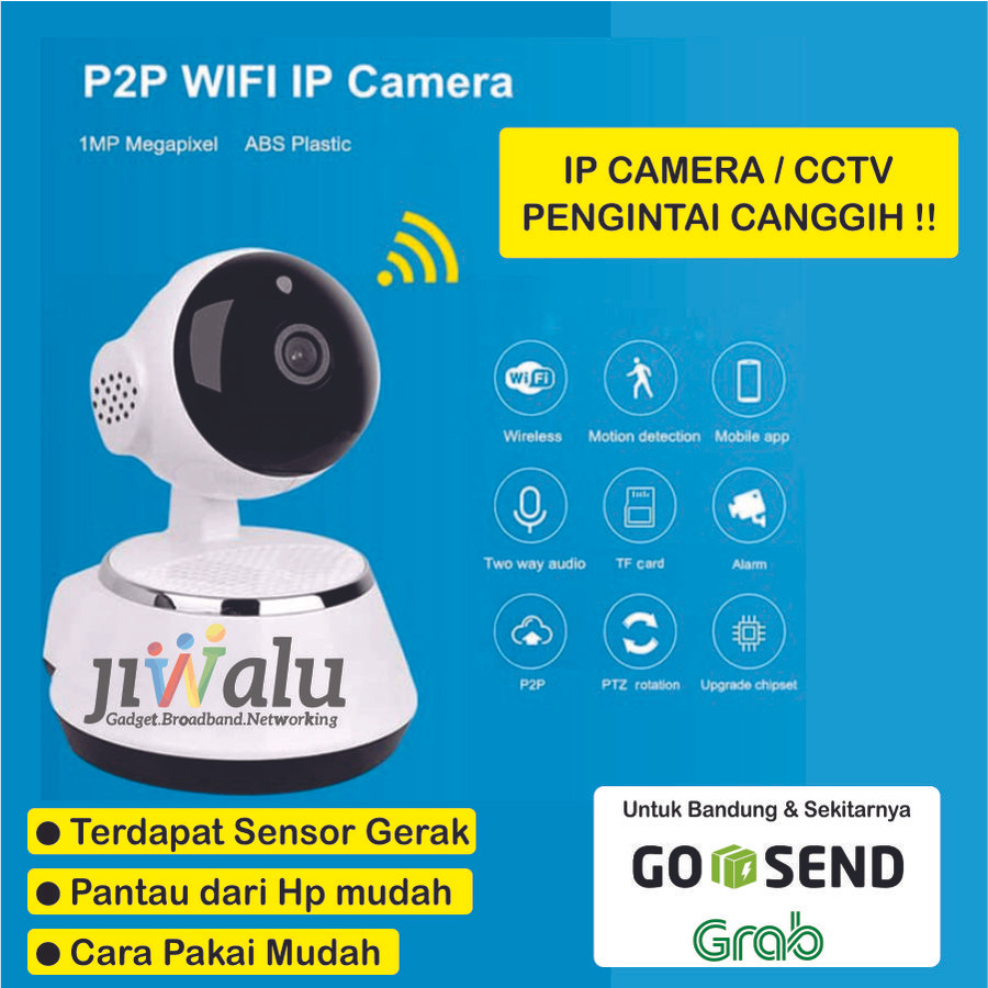 Jual CCTV IP CAMERA HD 720P WIFI SMART NET CAMERA PENGINTAI V380