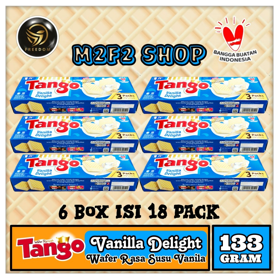 Jual Tango Wafer Vanilla Delight Krim Susu Vanila Box 133 Gr