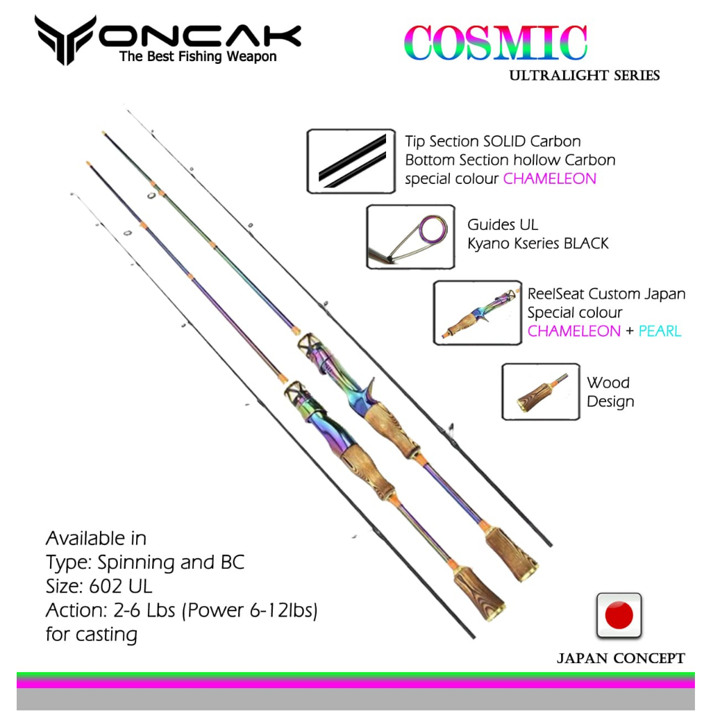 Jual Joran Ul Oncak Cosmic Bc Spinning Cm Carbon Solid Action Lb