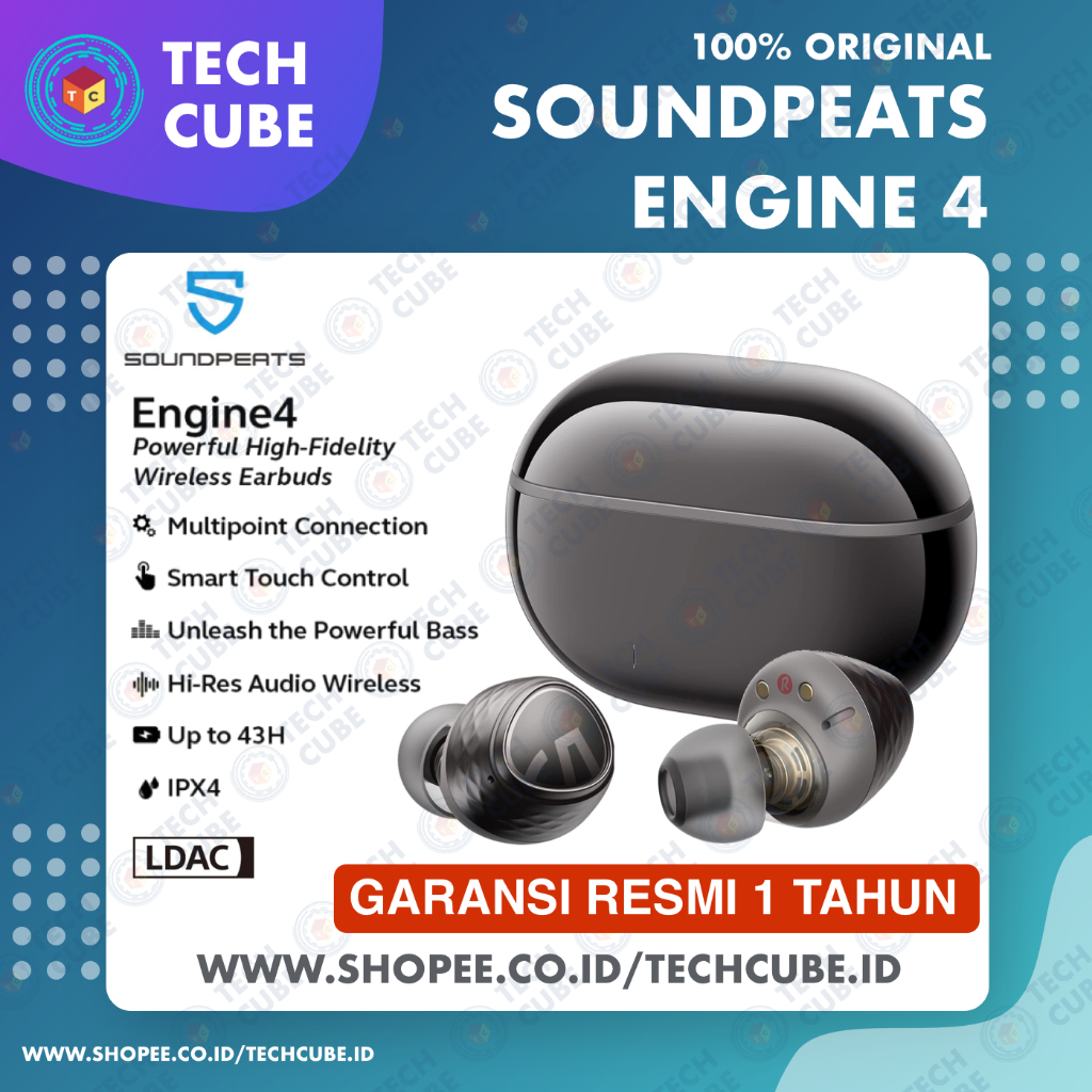 Jual Soundpeats Engine Engine Tws Wireless Earbuds Earphone