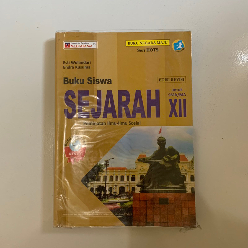 Jual Buku Paket Sejarah Peminatan Kelas 12 Mediatama Esti Wulandari