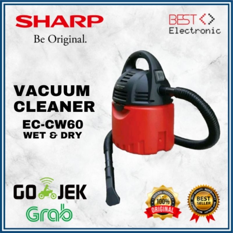 Jual Sharp Vacuum Cleaner EC CW60 Wet And Dry EC CW 60R Vacuum Cleaner