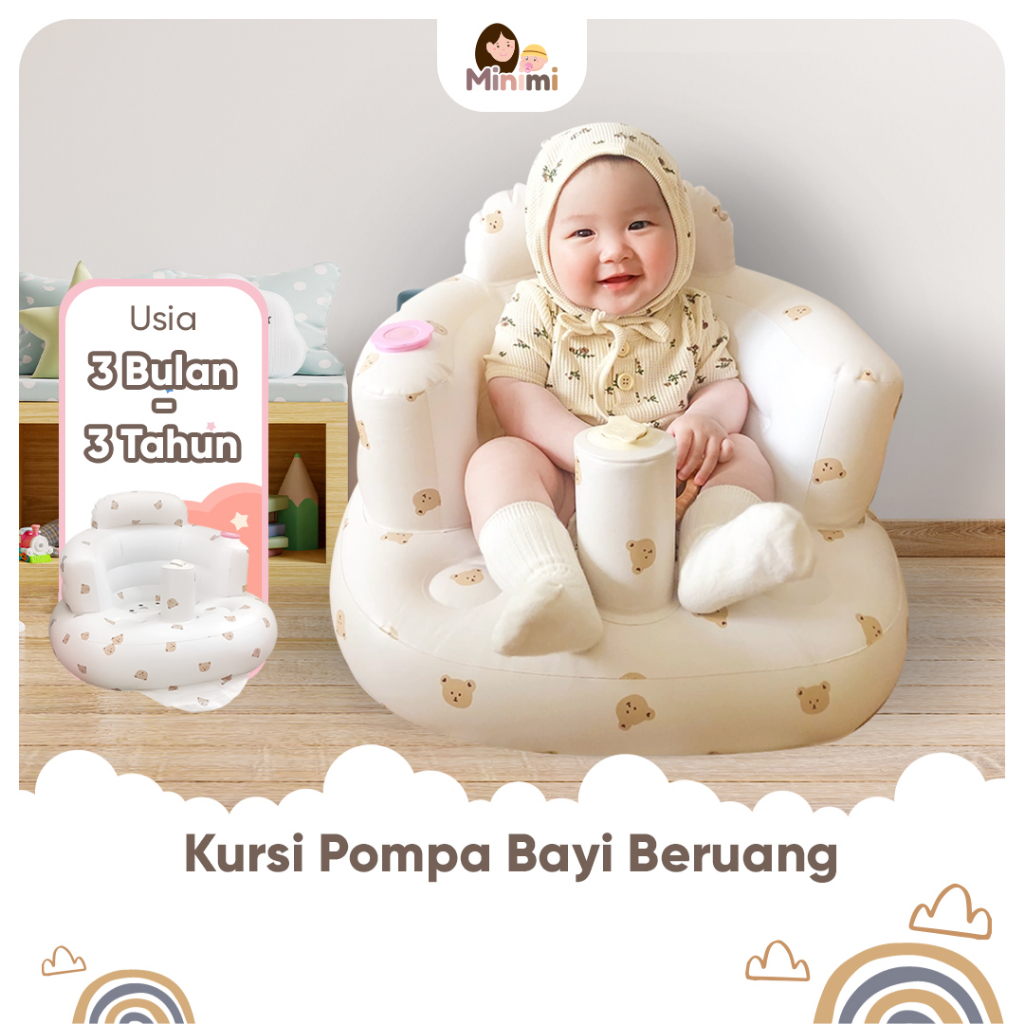 Jual Minimi Sofa Tiup Kursi Pompa Bayi Kursi Makan Bayi Belajar Duduk