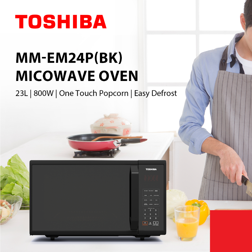 Jual Toshiba Microwave Oven MM EM24P BK Kapasitas 23 Liter Shopee