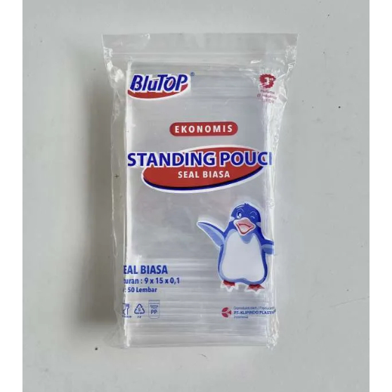 Jual Kemasan Plastik Standing Pouch STP BluTop Ukuran 9 10 12 14 16