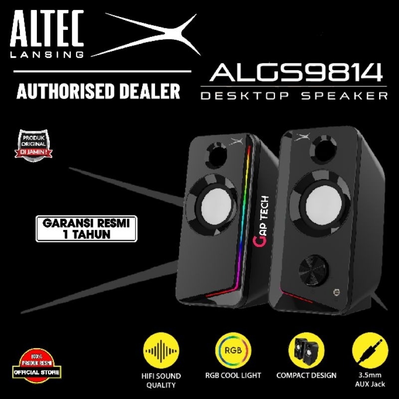 Jual Altec Lansing Algs Dekstop Channel Speaker With Rgb