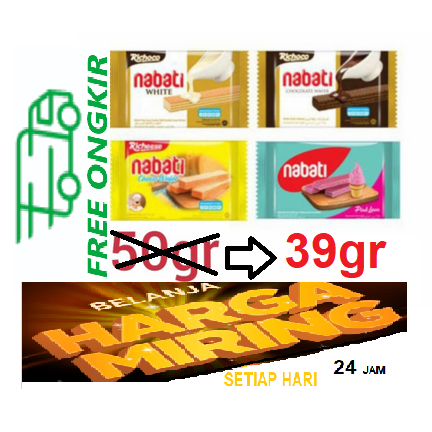 Jual Nabati Wafer Wafer Nabati 50 Gr Aneka Varian Hazelnut Coklat