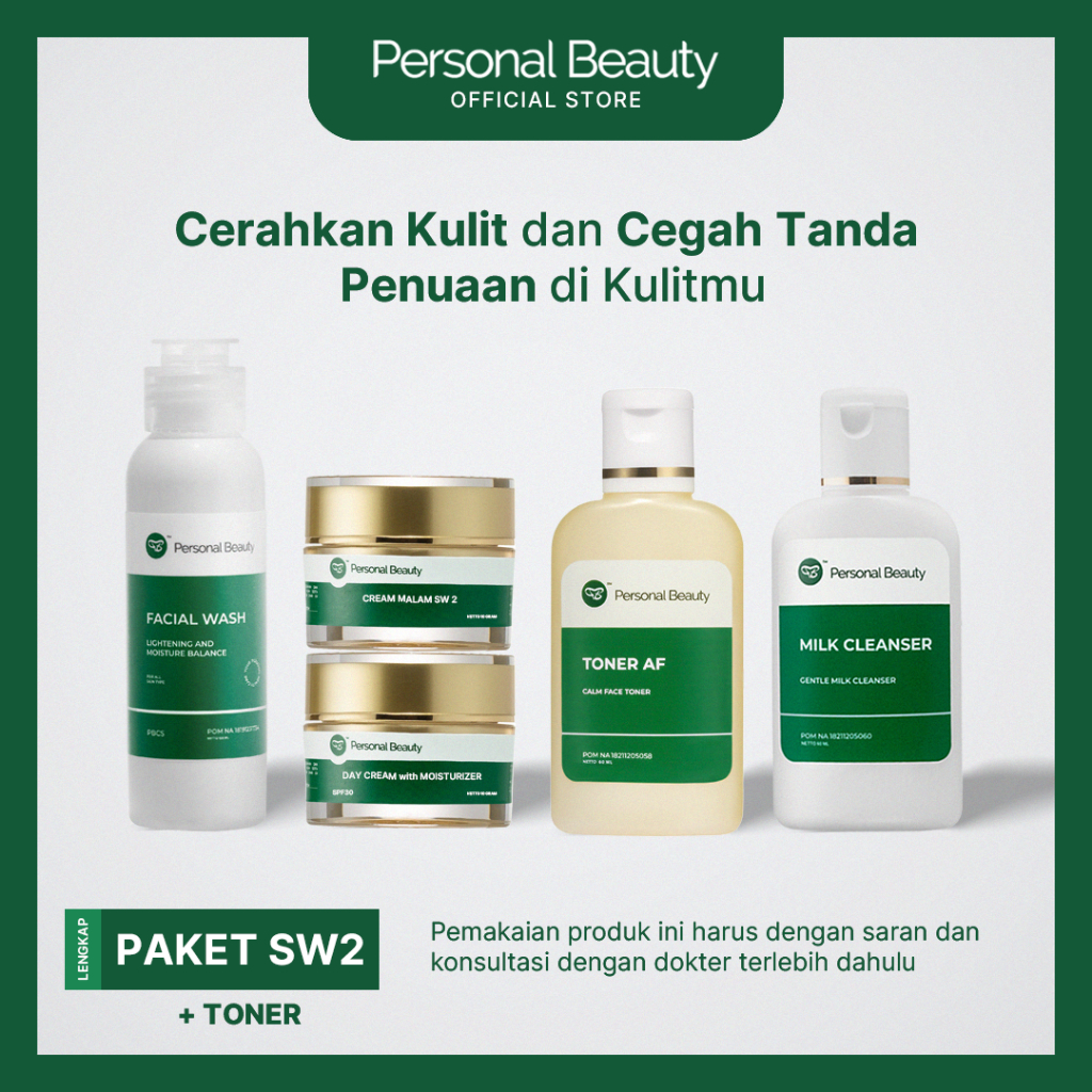 Jual BEST DEALS Paket Skincare Series Sw2 Personal Beauty Perawatan