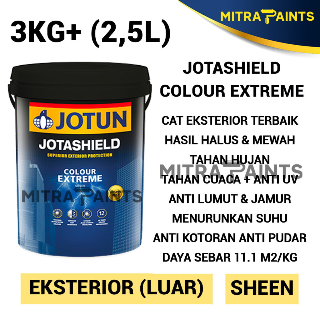 Jual CAT TEMBOK JOTUN INTERIOR EKSTERIOR WARNA MATRIX 9913 ABU ABU