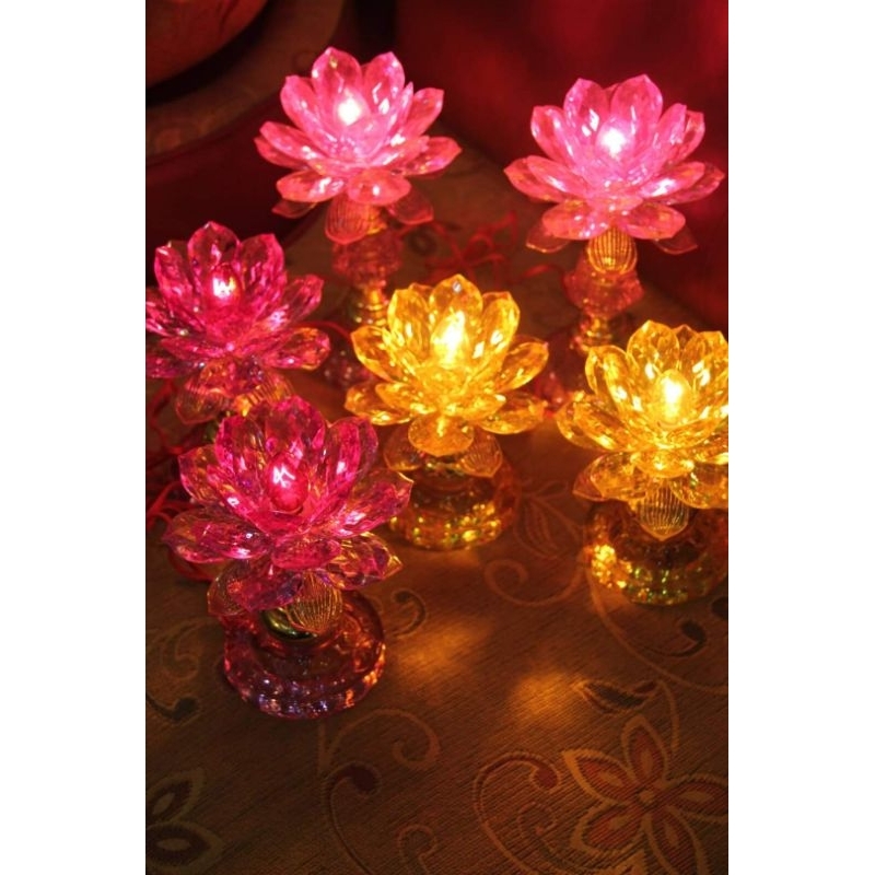 Jual Lampu Teratai Lotus Altar Sembahyang Kwan Im Anio Super Aaa