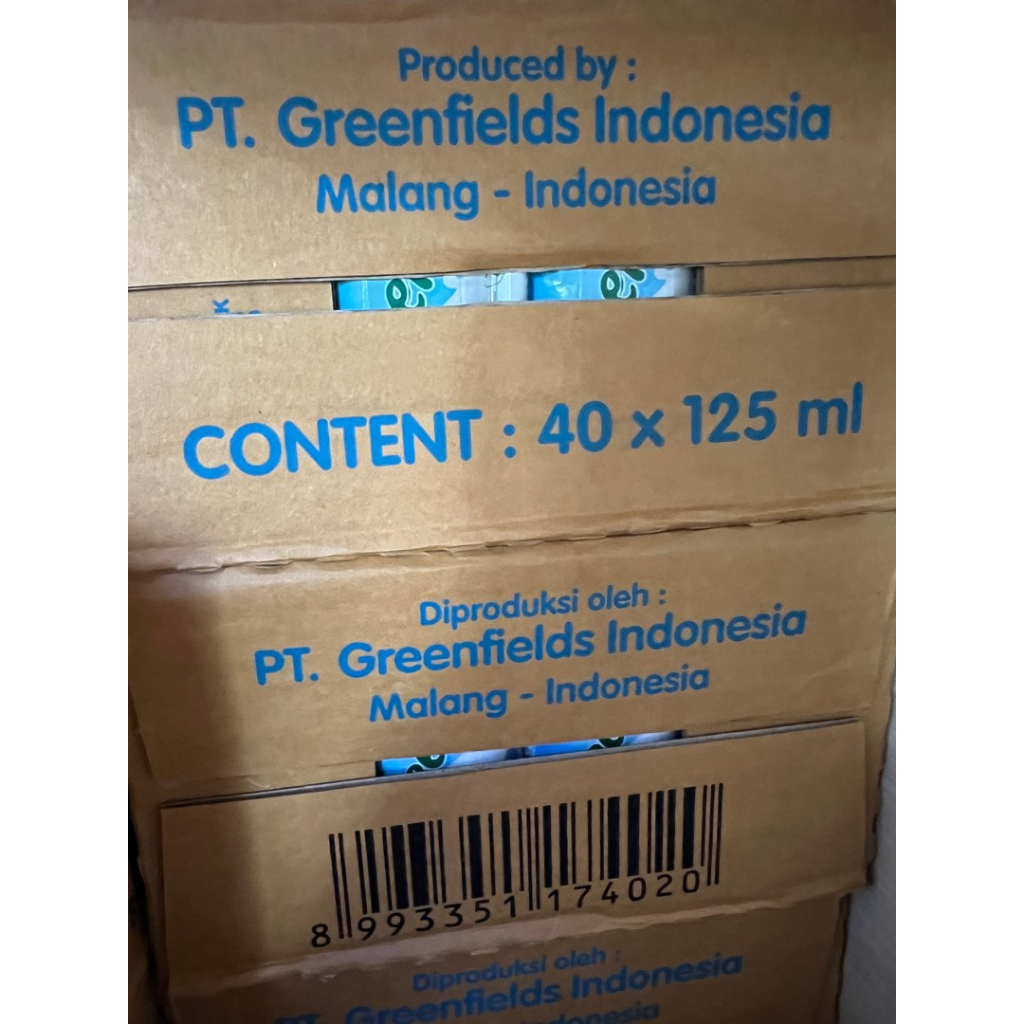 Jual GREENFIELDS SUSU UHT 105 ML 1 DUS ISI 40 PCS Shopee Indonesia