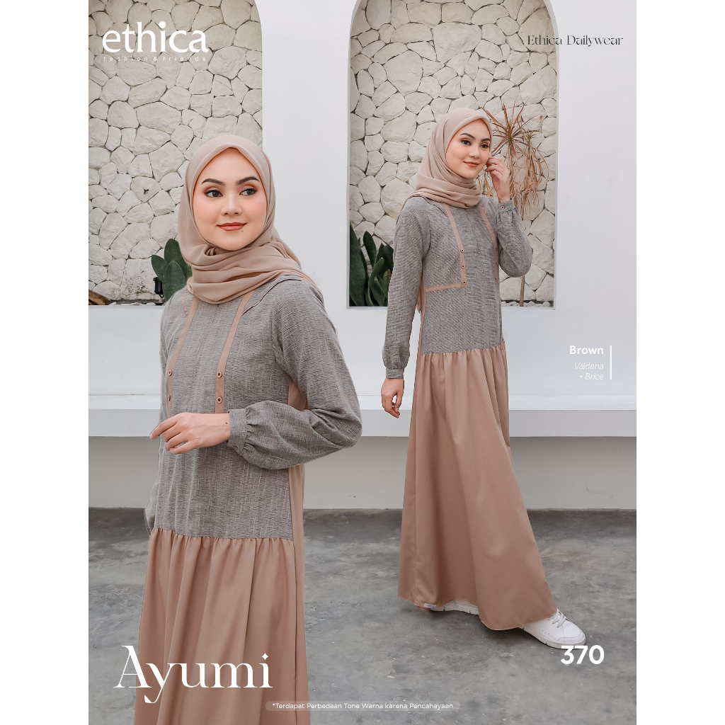 Jual Ethica AYUMI 370 Gamis Wanita Terbaru Original Shopee Indonesia