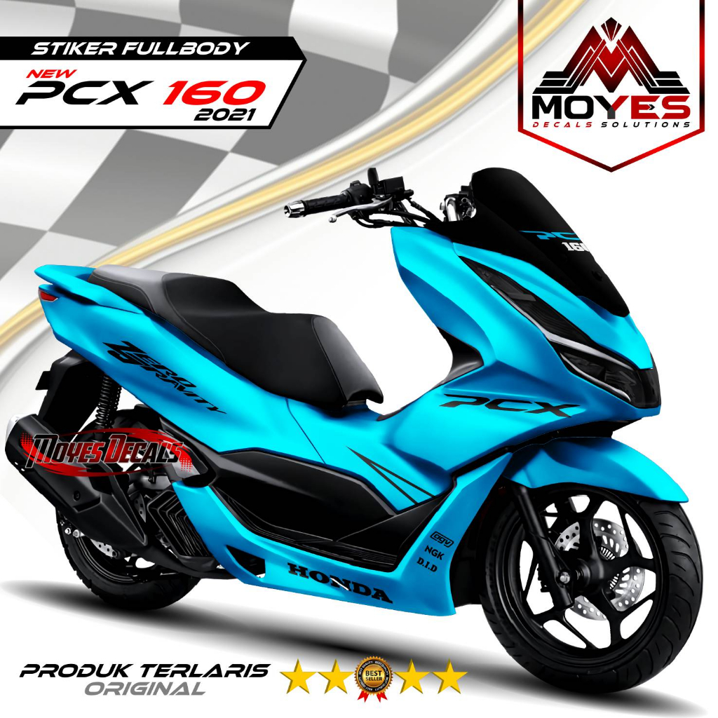 Jual Decal Stiker PCX 160 Motif Polos Stiker Variasi PCX160 Fullbody