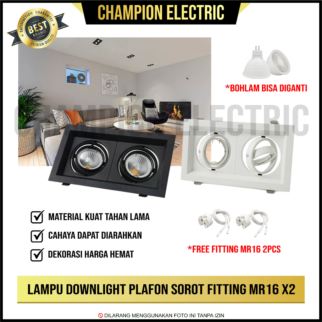 Jual Lampu Downlight Halogen Plafon 7 5 3 Watt Sorot Spotlight LED 3W