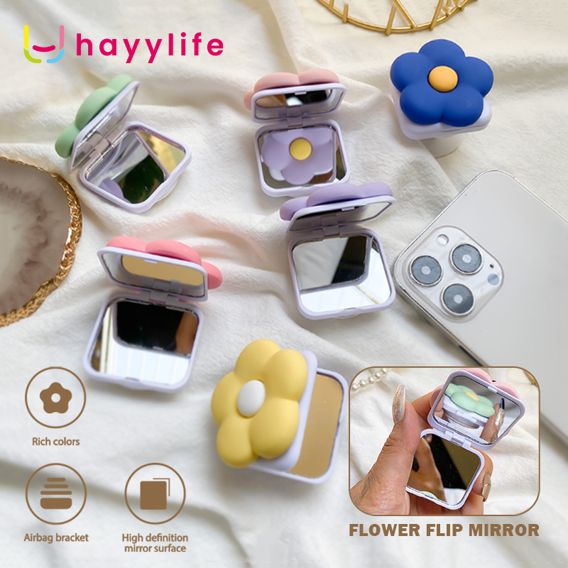 Jual Hayylife Griptok Ring Bunga Dengan Cermin Holder Handphone