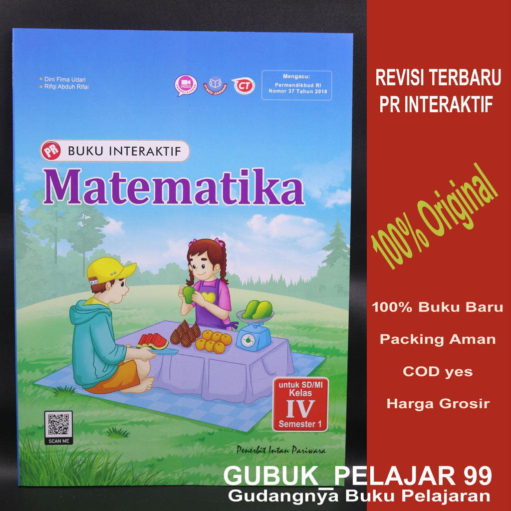 Jual PR INTERAKTIF MATEMATIKA Kelas 4 Semester 1 SD MI Intan Pariwara