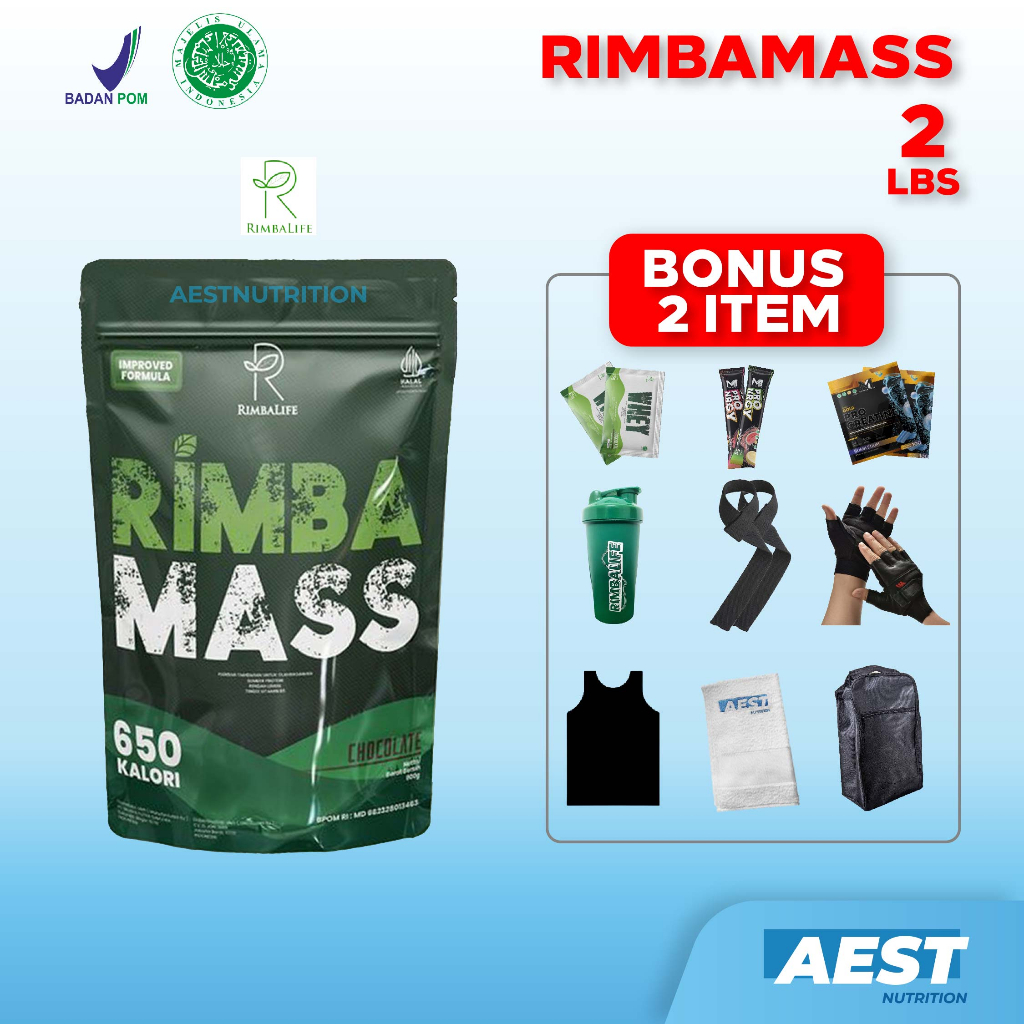 Jual Rimbalife Rimba Mass Gainer Lbs Gram Susu Protein Bulking