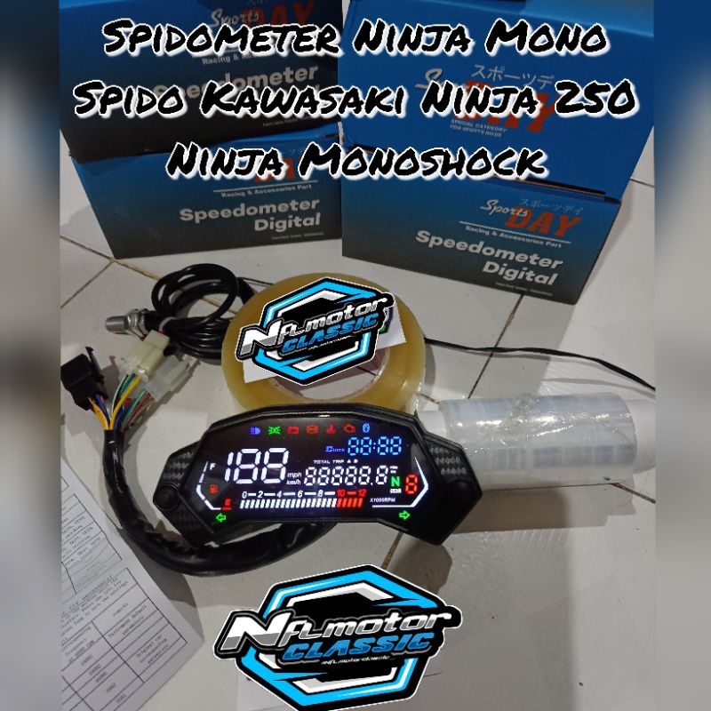 Jual Speedometer Ninja Mono Digital Spido Ninja Mono Fi Full