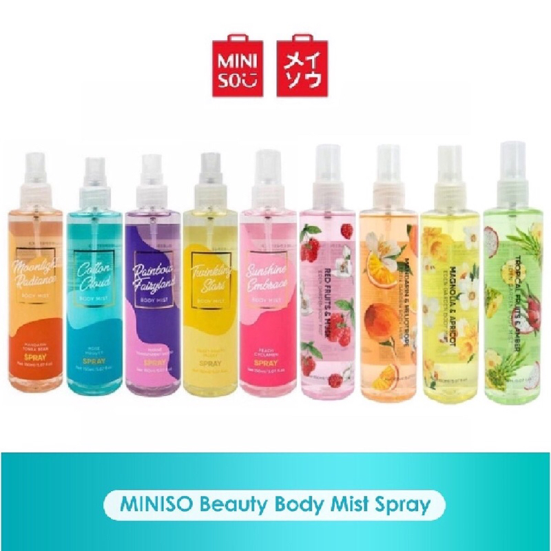 Jual MINISO Body Mist Parfum Spray 150 Ml Wanita Pria Pengharum Badan