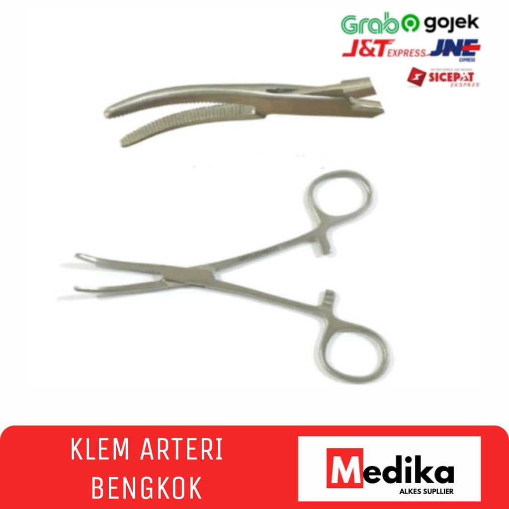 Jual Klem Arteri Bengkok Rochester Pean Haemostatic Forceps Curved