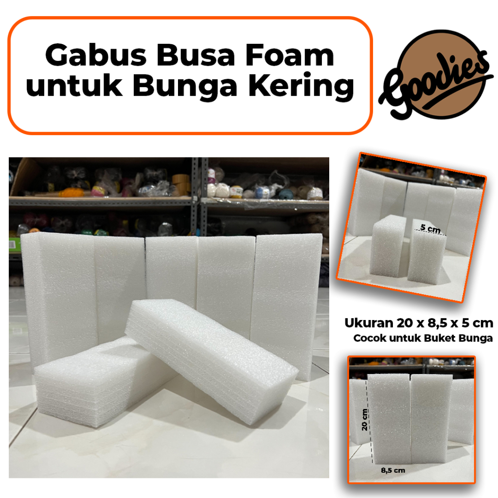 Jual Gabus Floral Foam Busa Kering Untuk Buket Bunga 20 X 8 5 X 5 Cm