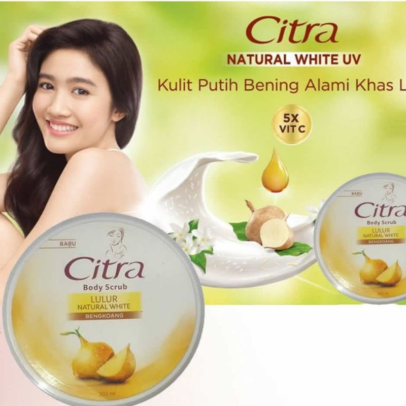 Jual Citra Body Scrub Bengkoang Natural Glow Ml Shopee Indonesia